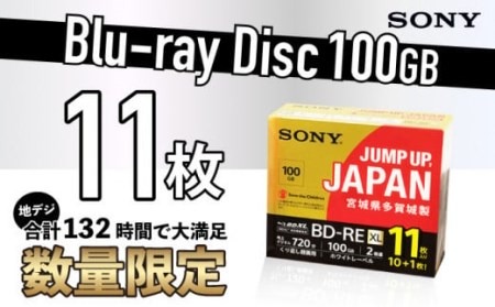 ソニー ブルーレイディスク 3層(100GB) 11枚パック