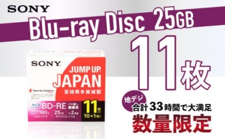 ソニー ブルーレイディスク 1層(25GB) 11枚パック