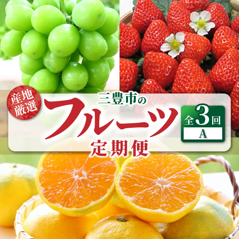 香川県三豊市産 フルーツ定期便3回