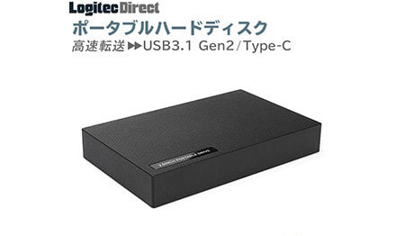 ロジテック 外付けHDD ポータブル 5TB USB3.1 Gen2 Type-C タイプC ハードディスク
