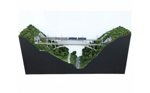 碓氷第三橋梁（コンクリート橋）Nゲージジオラマ  イメージ