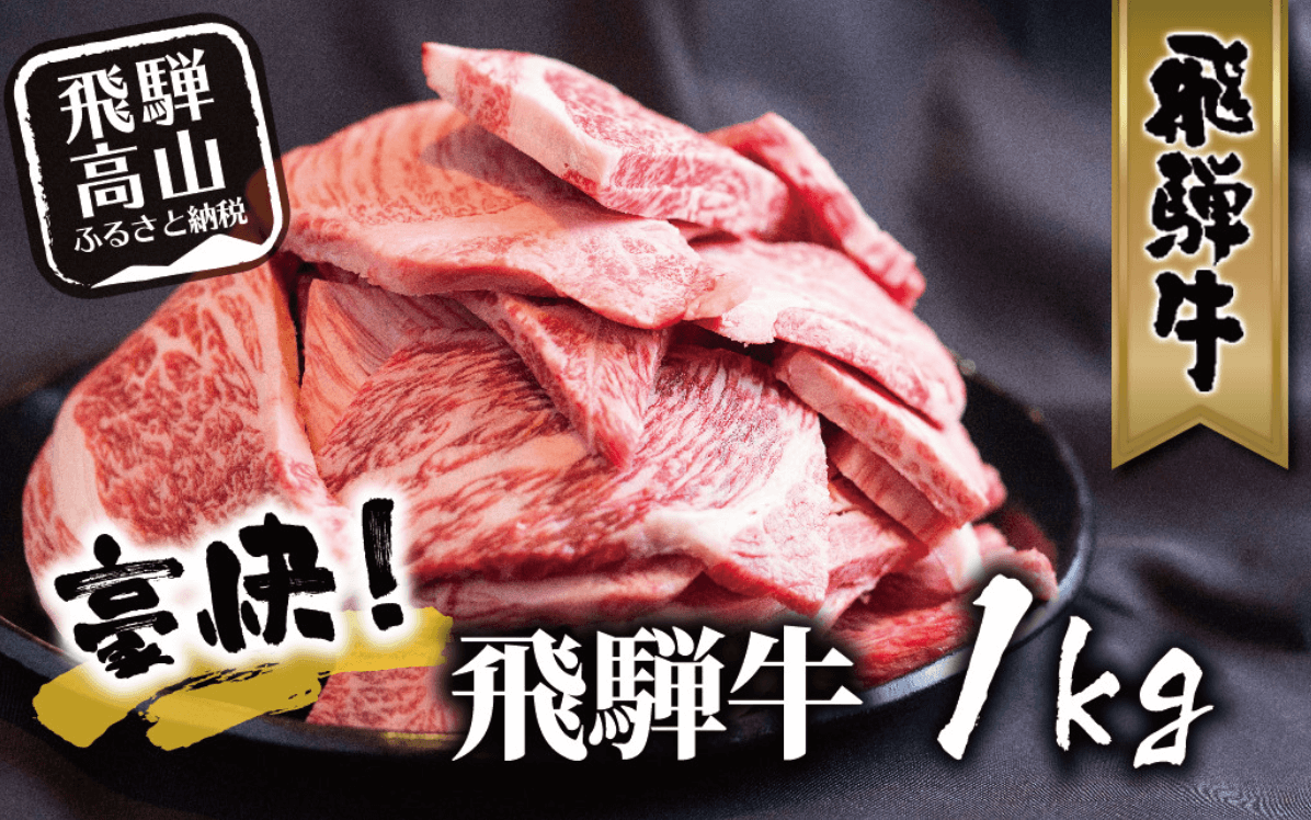 【発送月が選べる】飛騨牛 訳あり 焼肉 1kg 切り落とし 牛肉