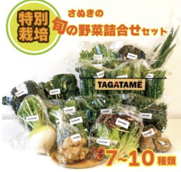 TAGATAME 無農薬野菜セット詰め合わせ 7～10種類