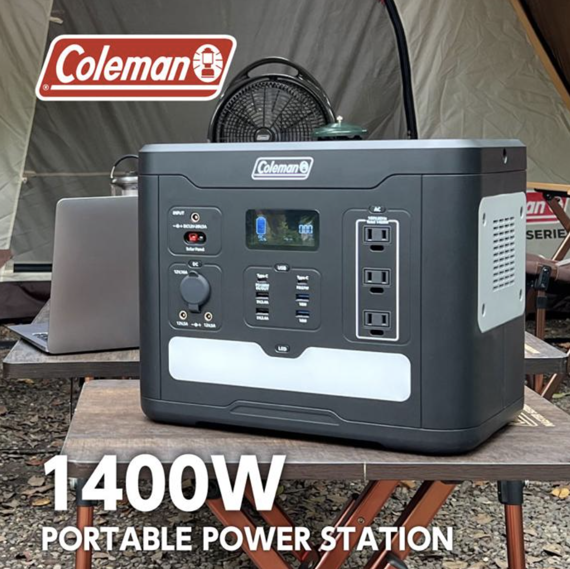 Coleman コールマン ポータブル電源1400W／464000mAh大容量バッテリー