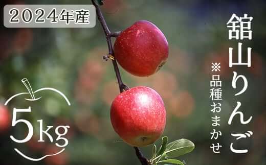 舘山りんご 5kg 品種おまかせ 秋映または秋陽 約 16～20玉