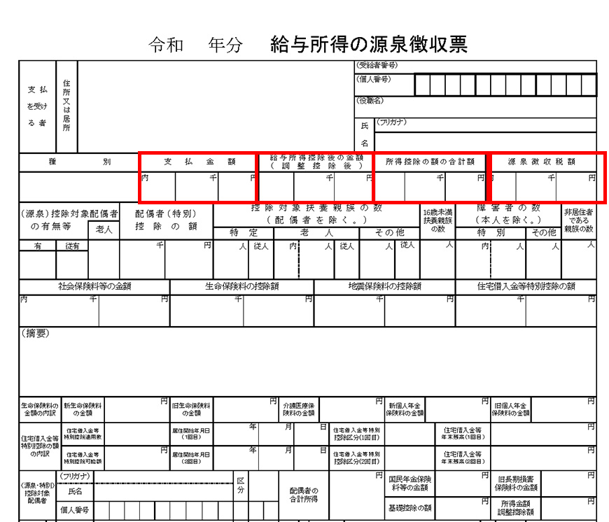 源泉徴収票