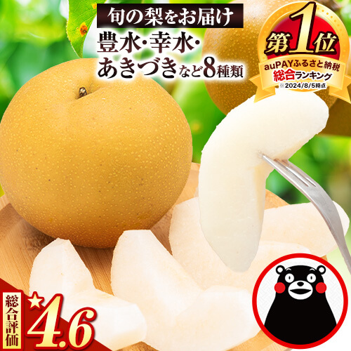 【1位】くまもと梨 約3.5kg 5玉～15玉前後