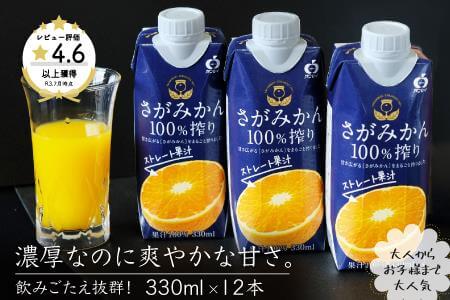 さがみかん100％搾り 330ml×12本