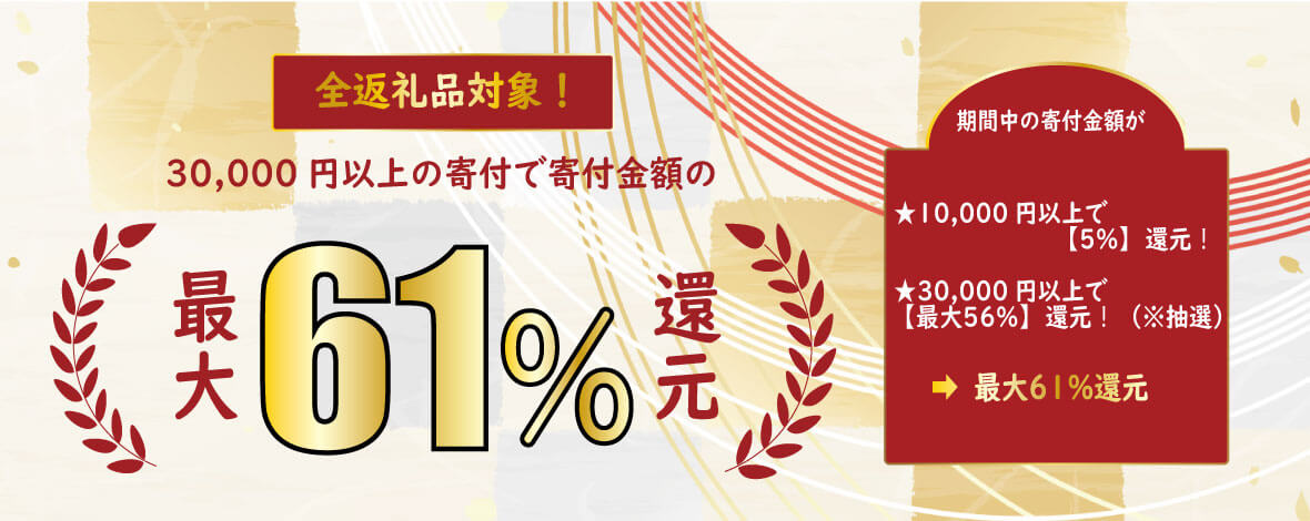 ふるさと本舗はAmazonギフト券最大61%還元