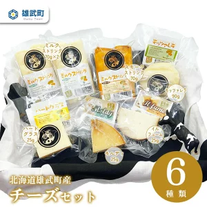 北海道産 チーズ 詰め合わせ 6種 セット 食べ比べ 牧場直営 ミルクストリング 70g×2 スモークストリング 70g イルフューム 25g モッツァレラ 90g ハードグラス 25g モルディ25g 北海道 取り寄せ ふるさと納税 雄武 雄武町