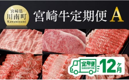 【定期便】宮崎牛12ヶ月 定期便 A【 肉 牛 牛肉 黒毛和牛 国産 牛肉 九州産 牛肉 宮崎県産 牛肉 ロース 肩ロース ウデ モモ バラ スライス ステーキ 薄切り 牛肉セット牛肉 焼肉牛肉 肉牛 A4ランク 牛肉 4等級 牛肉 A5 牛肉 5等級 牛肉定期便 牛肉 12回 牛 送料無料牛肉】