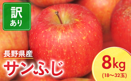 【【12月上旬より順次発送】サンふじりんご　家庭用　8kg【1449697】