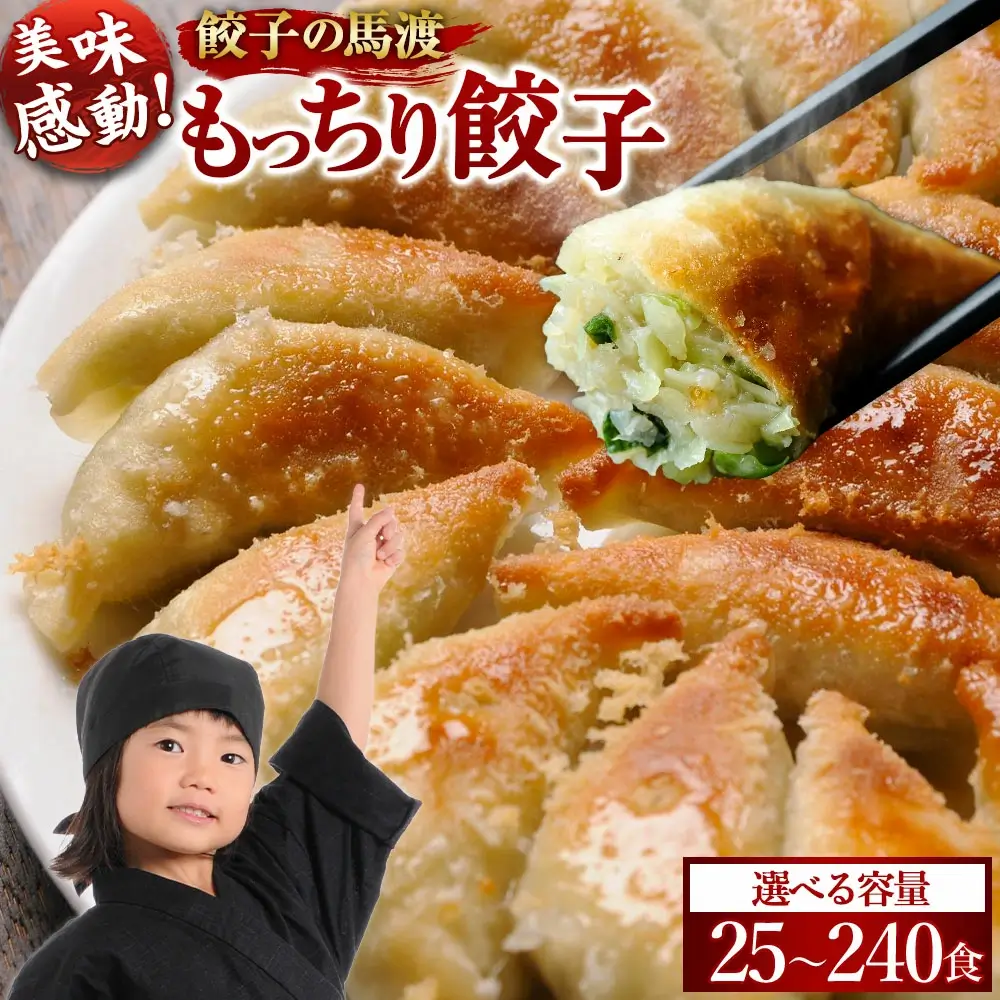 馬渡のもっちり 餃子 25個／ 80個／160個／240個 